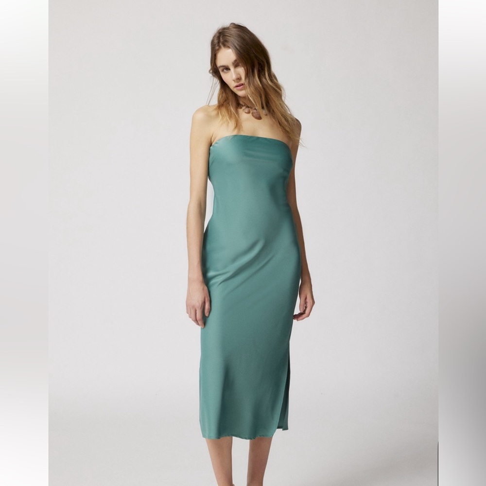 NWT UO Rina Strapless Midi Dress - Size Large